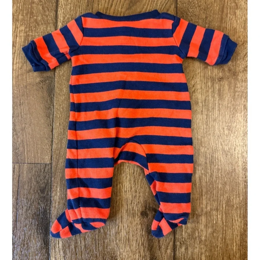 Carters Child Of Mine‎ Preemie Baby Boy Sleeper Outfit Romper Lion Stripe Reborn